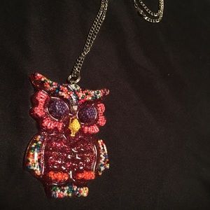 Candy owl necklace